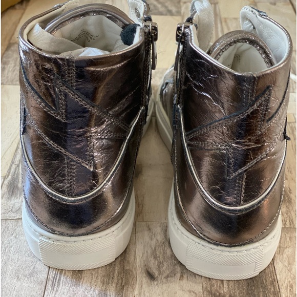ZADIG & VOLTAIRE ZV1747 High Flash Metallic High Top
Sneakers Size 40 size US 9 - Picture 9 of 14